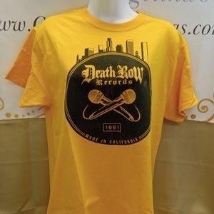 RESERVED FOR LIVE *Death Row Records Rap Tee (Yellow)